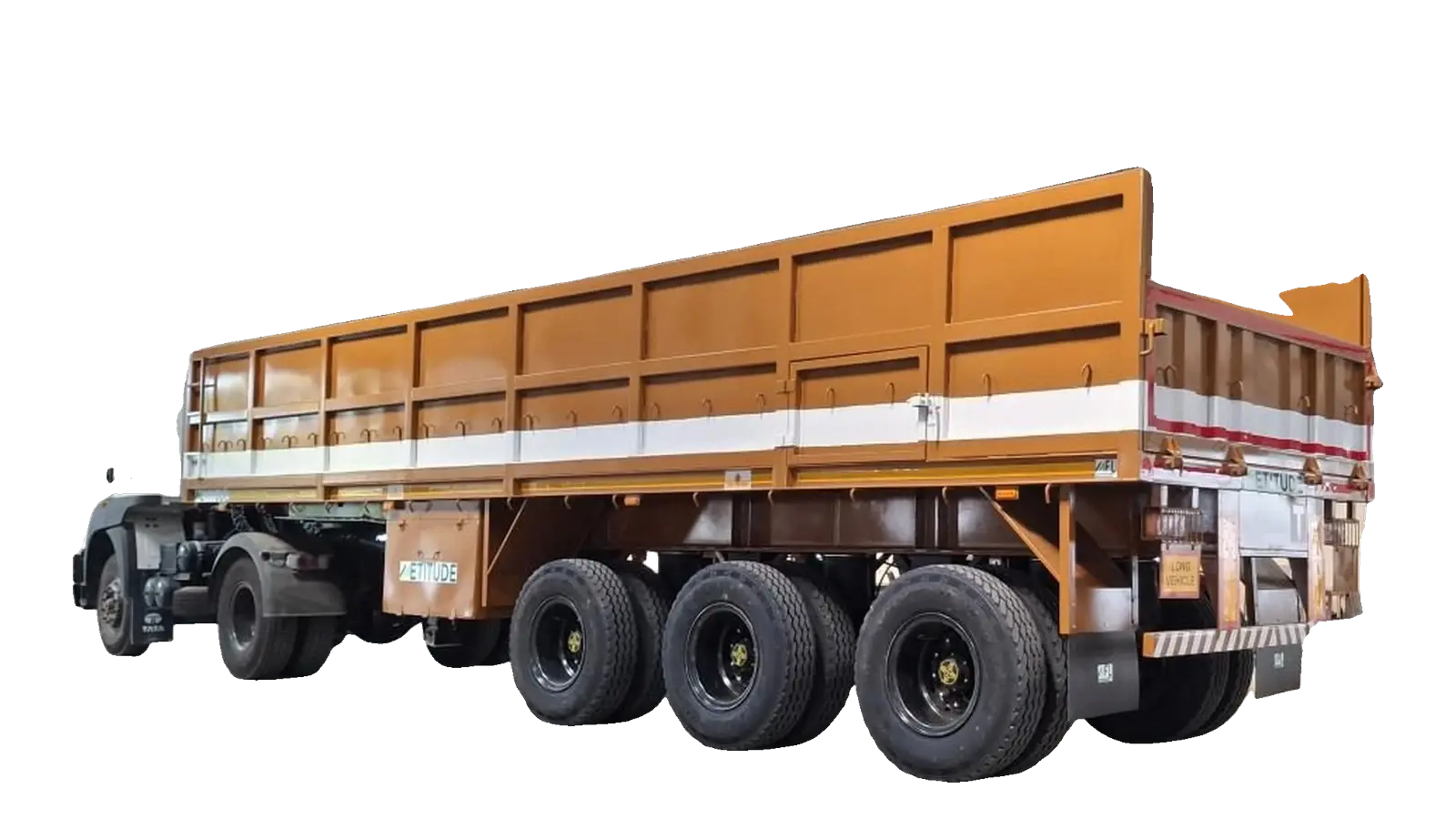 34ft 4ft Triple Axle Side Wall Trailer (55T)