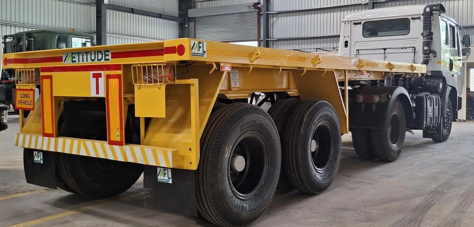 20ft Double Axle Flat Bed Trailer