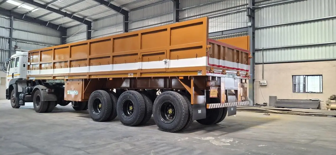 34ft 4ft Triple Axle Side Wall Trailer (55T)